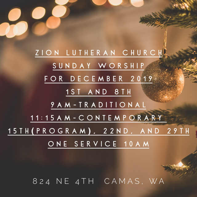 Zion Lutheran Church Camas, WA